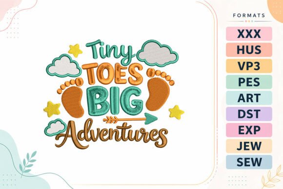 Big Adventures Baby Quote: A Seasonal Stitch Worth Celebrating