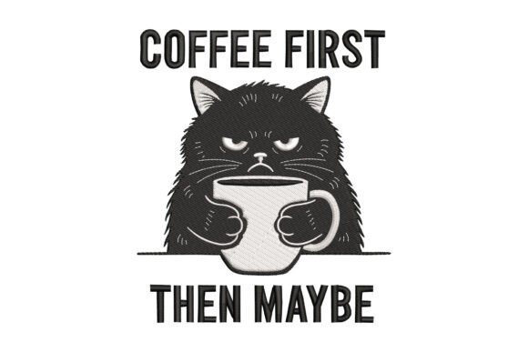 Cat Coffee Lover: A Designer’s Review for Boutique Apparel Embroidery