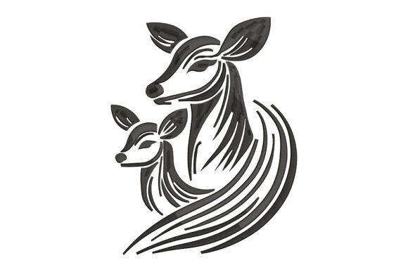 Deer and Fawn Embroidery Design Review for Etsy Sellers