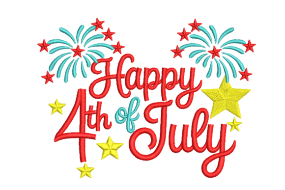 Happy 4th of July – Fireworks Embroidery Review