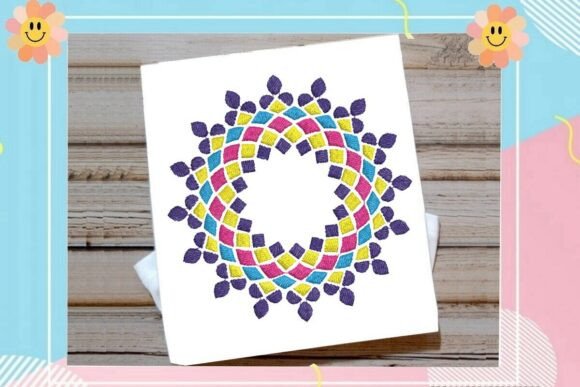 Islamic Geometric Wreath Mandala Embroidery Design Review