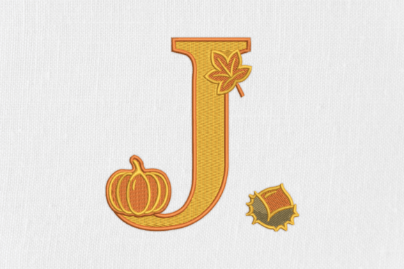 Letter J Autumn Monogram: A Seasonal Design for Business Branding