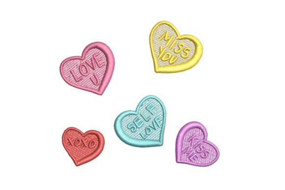 Valentine's Day Conversation Hearts Embroidery Review