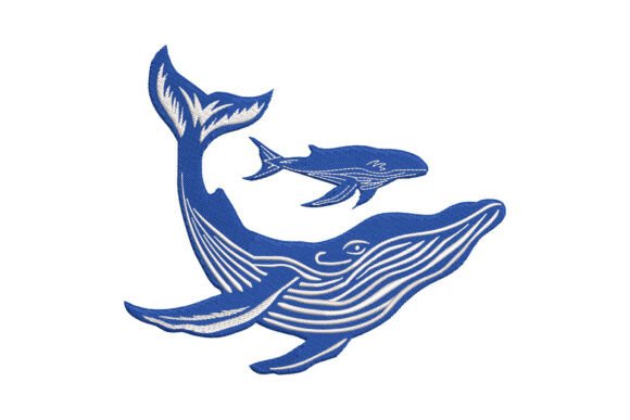 Whale Mother and Calf Embroidery Review